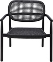 Lounge armchair Levi LAC - black
