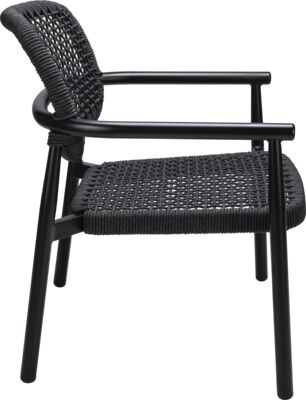 Lounge armchair Levi LAC - black