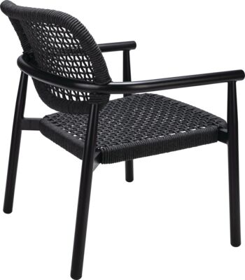 Lounge armchair Levi LAC - black