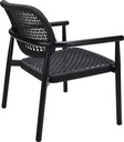 Lounge armchair Levi LAC - black