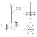 - Faro pendant lamp, large