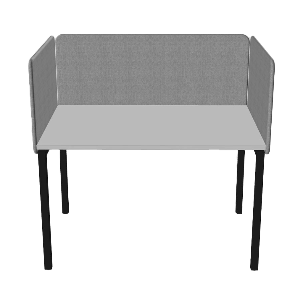Delta side desk screen, fabric 