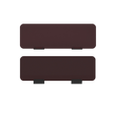 Delta desk screen, plexiglas