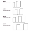 Kailo standing screen, metal legs CHANGE
