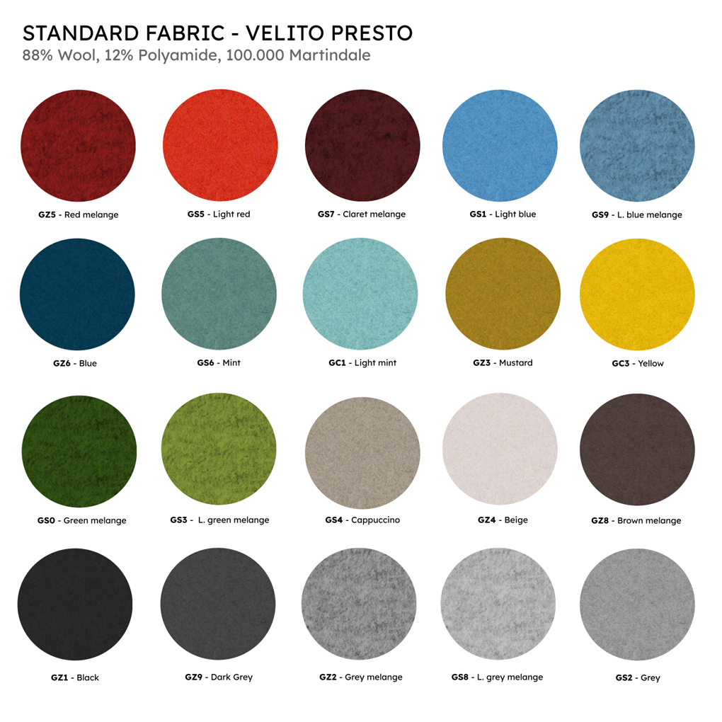 Delta side table screen, fabric