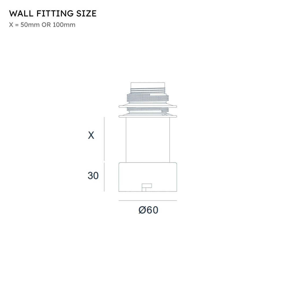 Nata wall lamp, ceramic