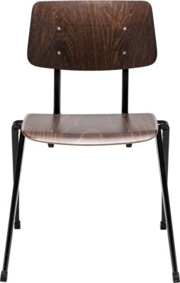 Chair S-17 SC, frame black, seat and back ebony