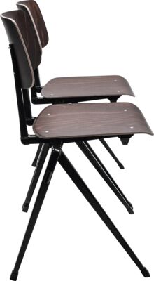 Chair S-17 SC connectable, frame black, seat+back black