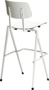 Bar stool S-17 HS, frame white, seat and back white