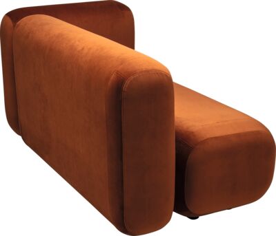 Bench Modular 2-seater LBA, arm right - 150cm