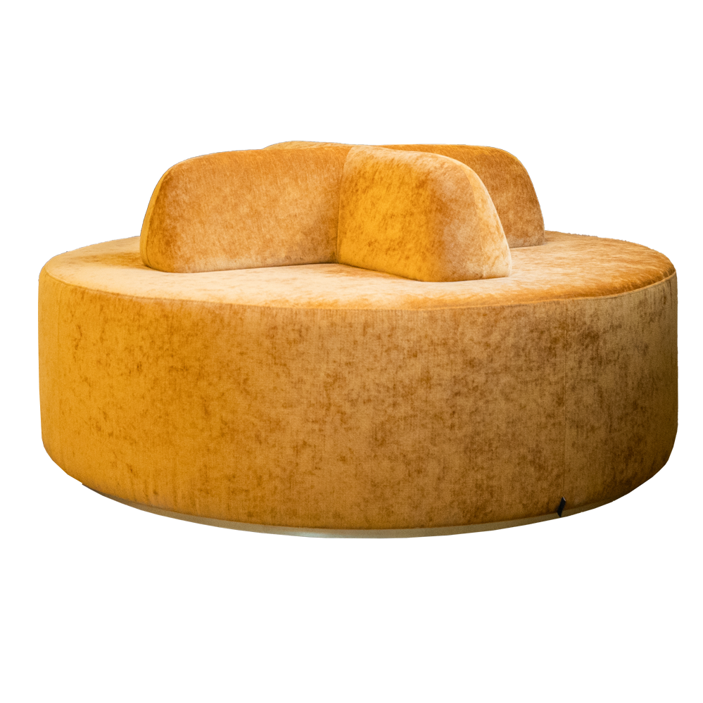 Musa pouf, X backrest