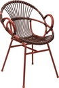Armchair Twine AC - terra / burgundy