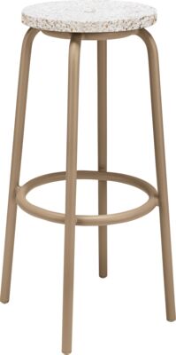 BAR STOOL CODE HS - IVORY WHITE