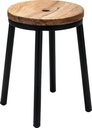 Low stool/hocker Varese LS - black