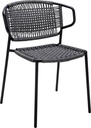 CHAIR VIC SC - BLACK / DARK GREY