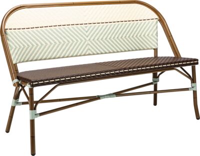 Bench Cannes B - coffee / sage / ivory