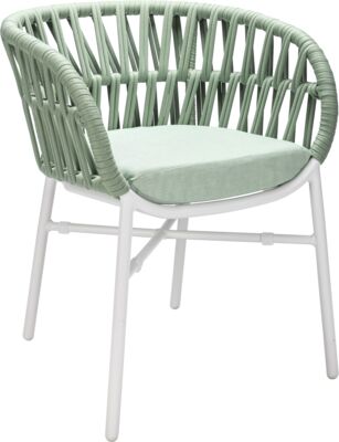 ARMCHAIR OCALA AC - WHITE / MINT