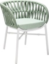ARMCHAIR OCALA AC - WHITE / MINT