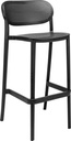 BAR STOOL NUTA HS RECYCLED - BLACK