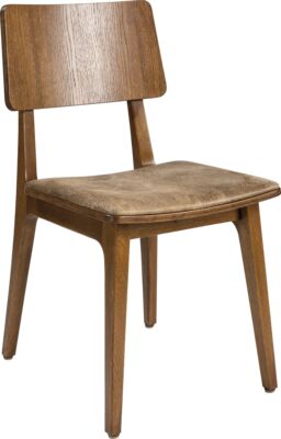 CHAIR FLASH SC - SEAT FLAT UPHOLSTERED, BACK WOOD