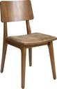 CHAIR FLASH SC - SEAT FLAT UPHOLSTERED, BACK WOOD
