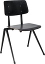 CHAIR S-17 SC, FRAME BLACK, SEAT AND BACK BLACK
