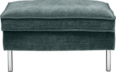 BENCH VELVET HOCKER LB, 75 X 75CM