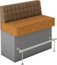 BENCH BARCELONA STRAIGHT MB - LAMINATED SOCLE