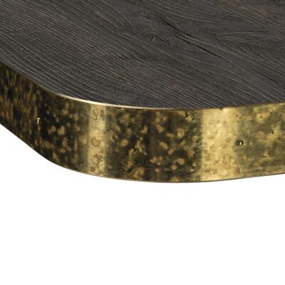 Table top HPL house collection, brass oxidized edge, 40mm