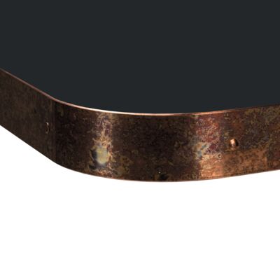 TABLE TOP HPL HOUSE COLLECTION, COPPER OXIDIZED EDGE, 40MM
