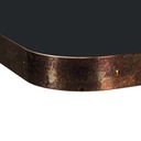 Table top HPL house collection, copper oxidized edge, 40mm