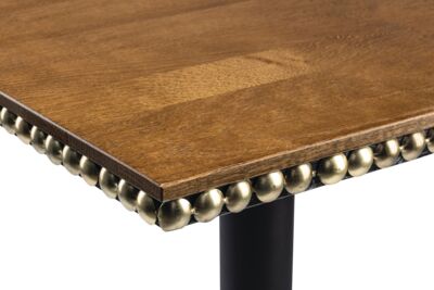 TABLE TOP OAKWOOD BRASS STUDS VAR, STROKE 4-5 CM, 28MM