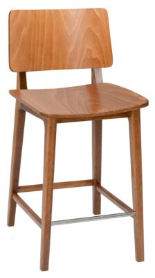 BAR STOOL FLASH MS, SEAT AND BACK WOOD