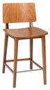 Bar stool Flash MS, seat and back wood