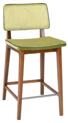 Bar stool Flash MS - seat and back boxed upholstered