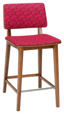 Bar stool Flash MS - seat and back flat upholstered