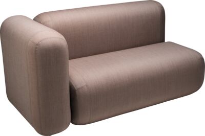 BENCH MODULAR 2-SEATER LBA, ARM LEFT - 150CM