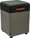 Low stool/hocker Tempo Duo SQ MS, 42 x 42cm