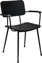 Armchair Gerlin Plywood AC - seat and back matt black