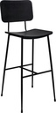 BAR STOOL GERLIN PLYWOOD HS - SEAT AND BACK MATT BLACK