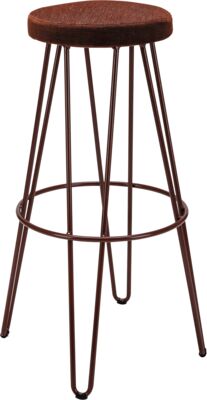 Bar stool Hannah HS - seat boxed upholstered