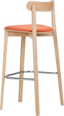 BAR STOOL ARIK HS - FLAT UPHOLSTERED