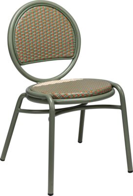 CHAIR AMI SC - EUCALYPTUS/CAYENNE/IVORY