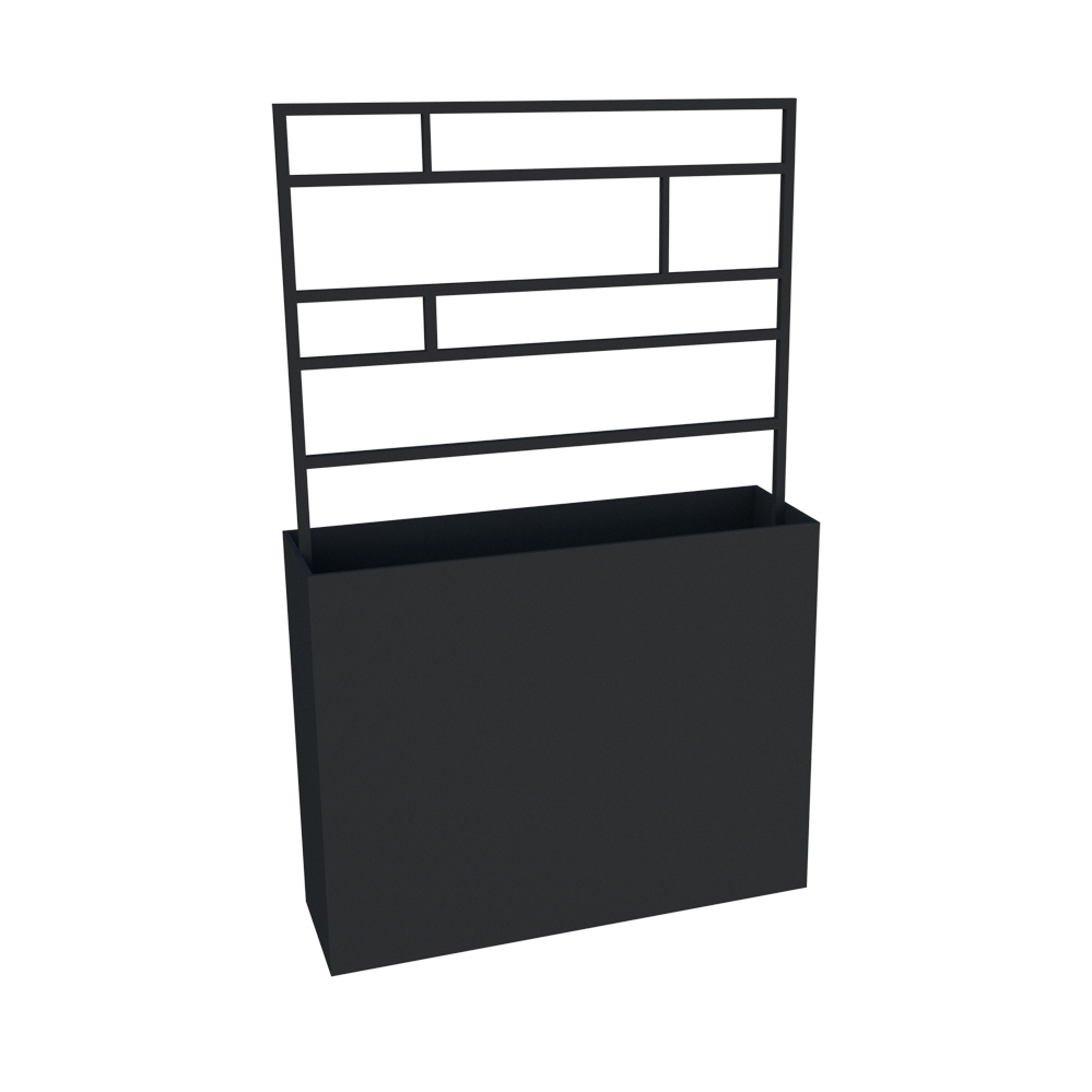 Milo flower pot with trellis 