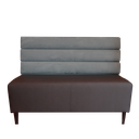 Nova restaurant sofa, back with horizontal lines