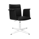 LUNI CONFERENCE CHAIR, X FLAT BASE