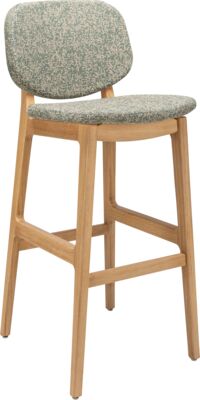 Bar stool Umea HS - seat and back upholstered