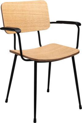 Armchair Gerlin Plywood AC- seat and back matt natural