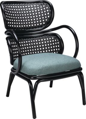 Lounge armchair Current LAC - cane-pattern