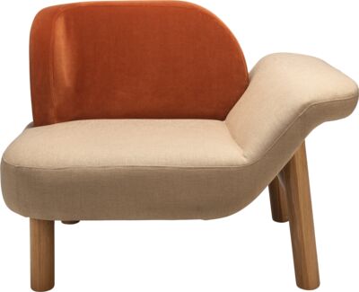 LOUNGE ARMCHAIR OSO RIGHT LAC - 100CM